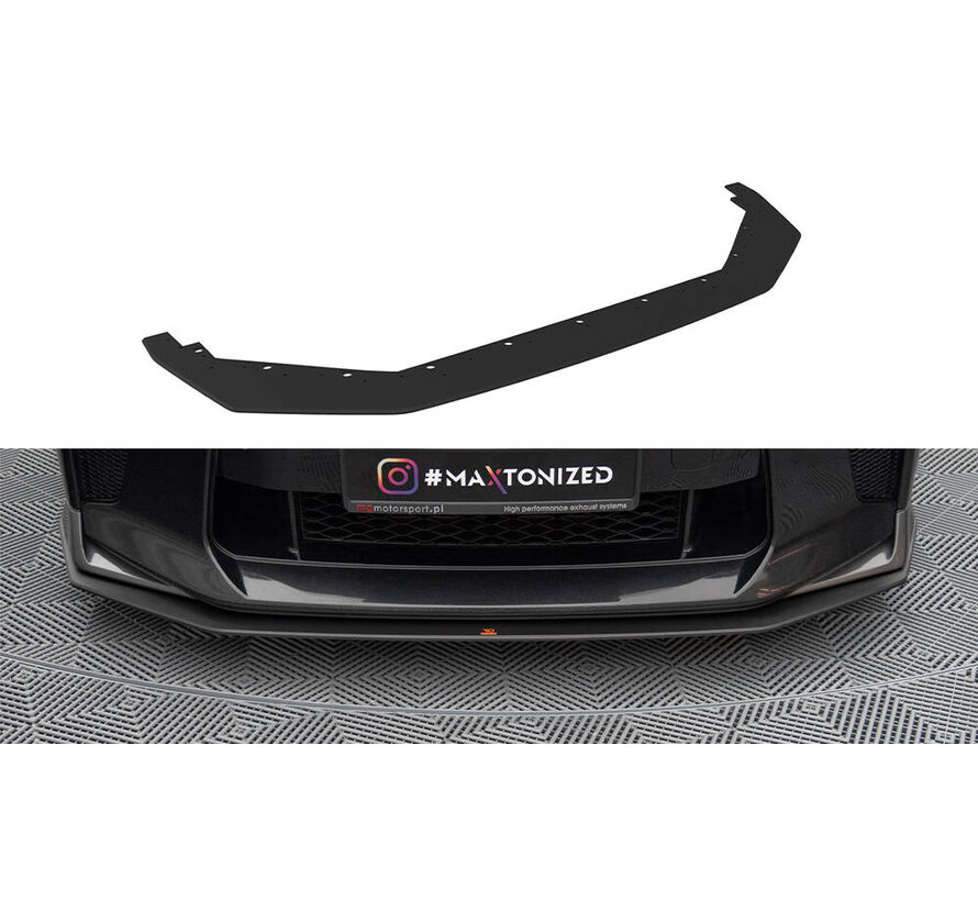 Maxton Design Street Pro Front Splitter Nissan GTR R35 Facelift