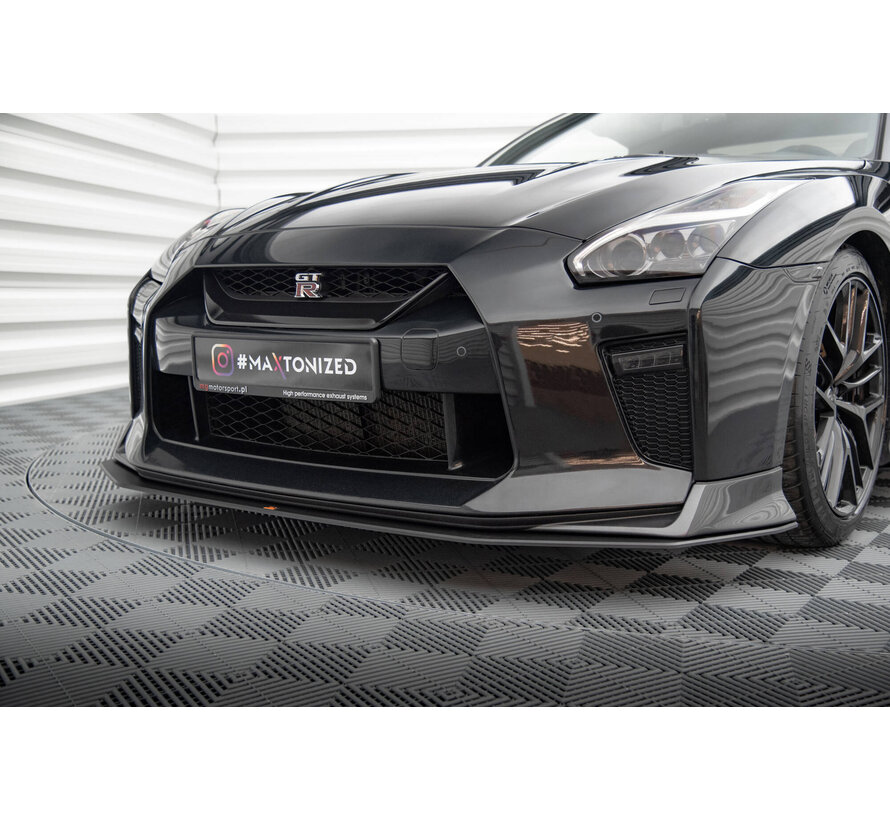 Maxton Design Street Pro Front Splitter Nissan GTR R35 Facelift