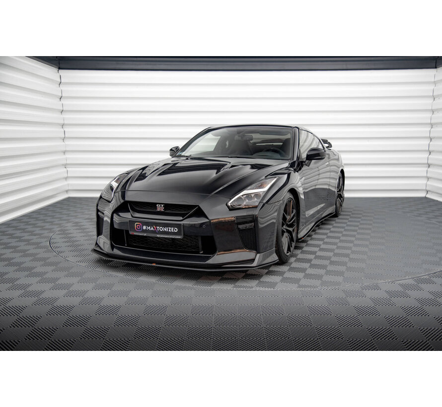 Maxton Design Street Pro Front Splitter Nissan GTR R35 Facelift