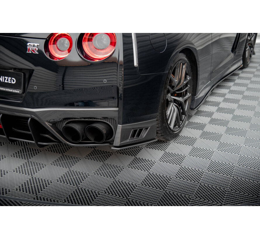 Maxton Design Street Pro Rear Side Splitters Nissan GTR R35 Facelift