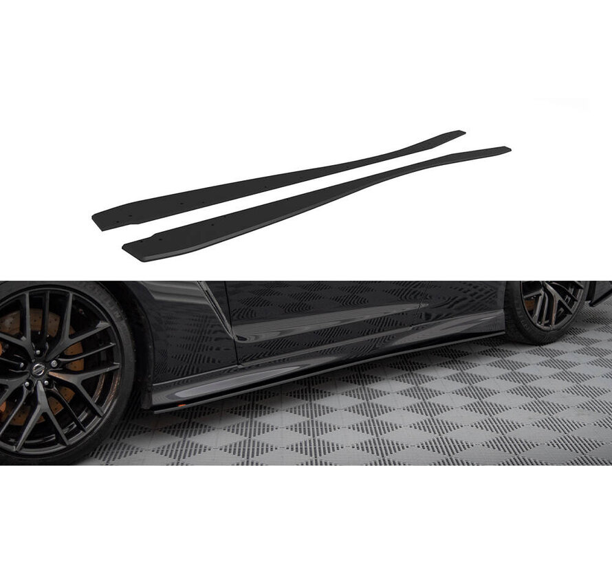 Maxton Design Street Pro Side Skirts Diffusers Nissan GTR R35 Facelift