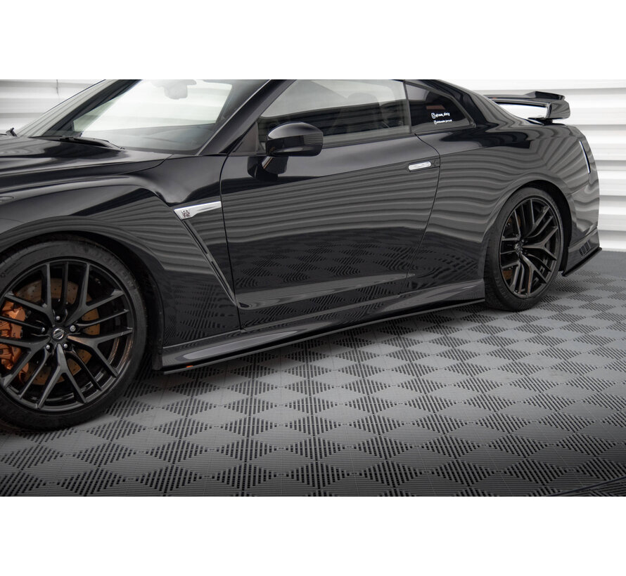 Maxton Design Street Pro Side Skirts Diffusers Nissan GTR R35 Facelift