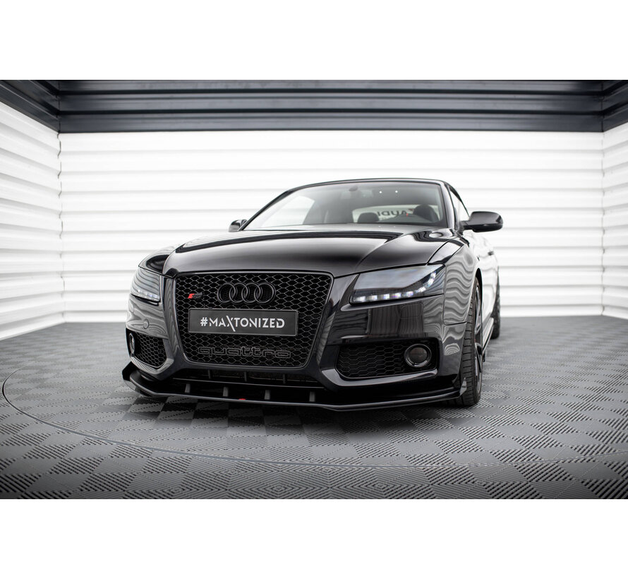 Maxton Design Street Pro Front Splitter + Flaps Audi S5 / A5 S-Line 8T