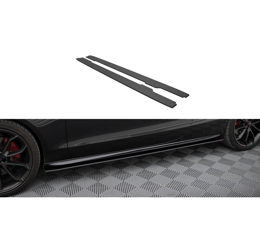 Maxton Design Street Pro Side Skirts Diffusers Audi A5 / A5 S-Line / S5 Coupe / Cabrio 8T / 8T Facelift