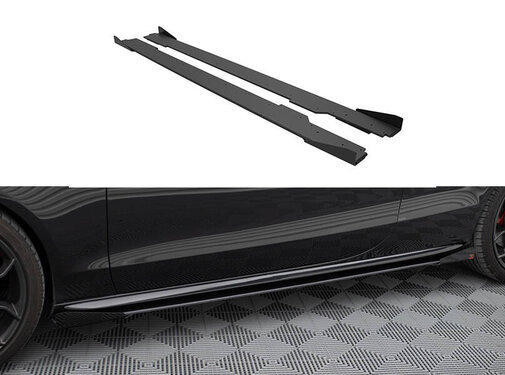 Maxton Design Maxton Design Street Pro Side Skirts Diffusers + Flaps Audi A5 / A5 S-Line / S5 Coupe / Cabrio 8T / 8T Facelift
