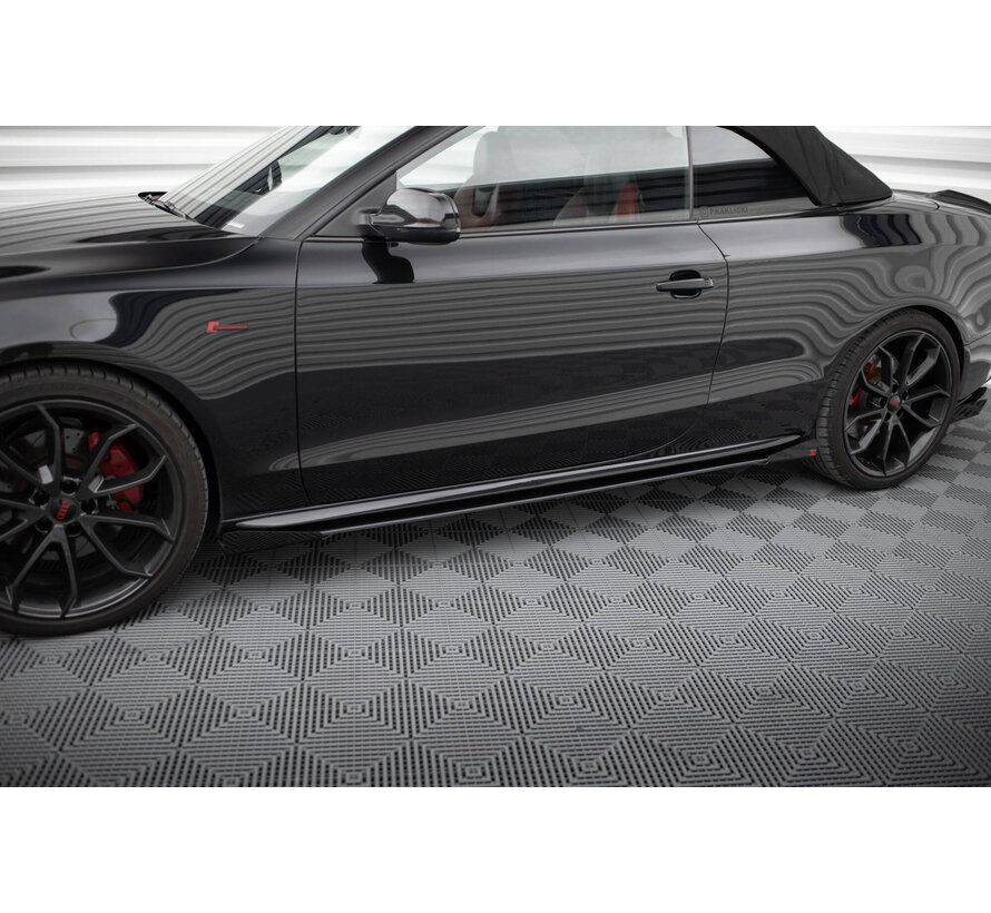 Maxton Design Street Pro Side Skirts Diffusers + Flaps Audi A5 / A5 S-Line / S5 Coupe / Cabrio 8T / 8T Facelift