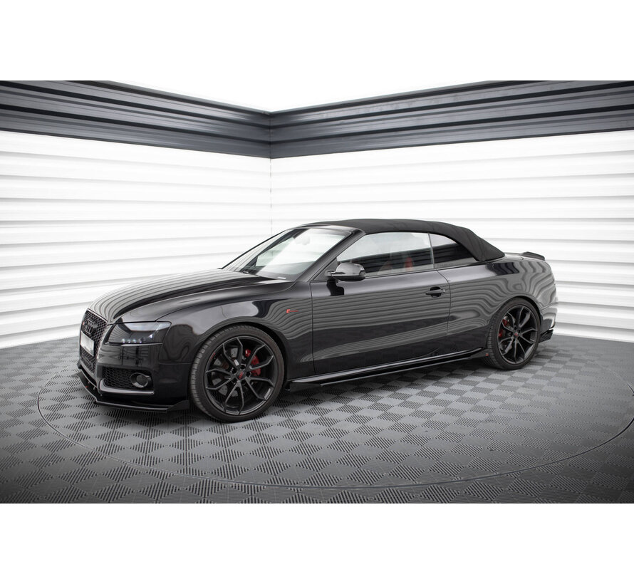 Maxton Design Street Pro Side Skirts Diffusers + Flaps Audi A5 / A5 S-Line / S5 Coupe / Cabrio 8T / 8T Facelift