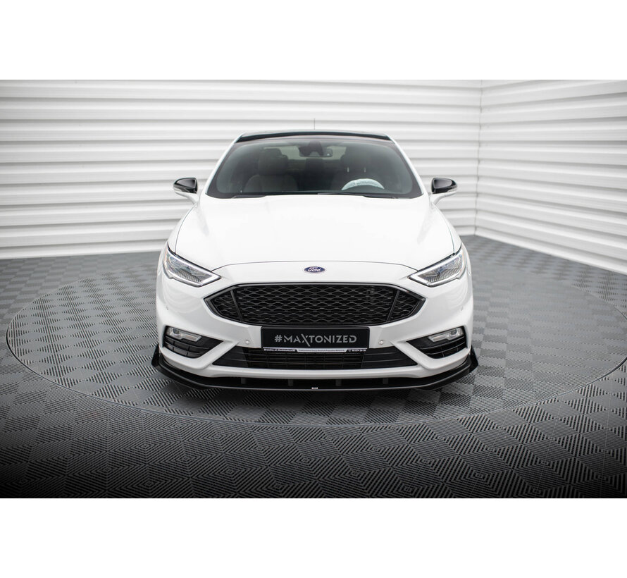 Maxton Design Street Pro Front Splitter + Flaps Ford Mondeo Sport Mk5 Facelift / Fusion Sport Mk2 Facelift