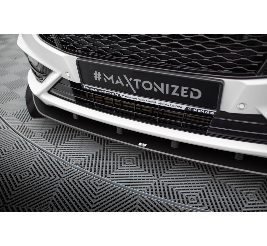 Maxton Design Street Pro Front Splitter + Flaps Ford Mondeo Sport Mk5 Facelift / Fusion Sport Mk2 Facelift