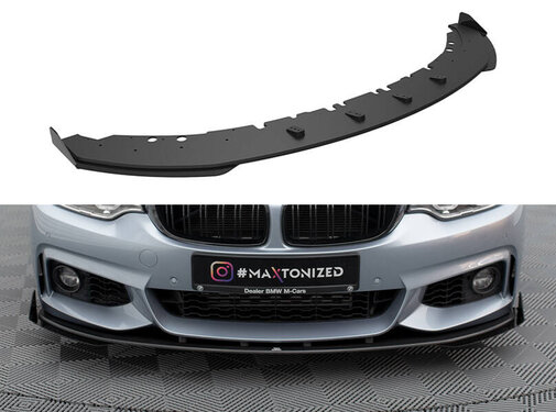 Maxton Design Maxton Design Street Pro Front Splitter + Flaps BMW 4 Coupe M-Pack F32