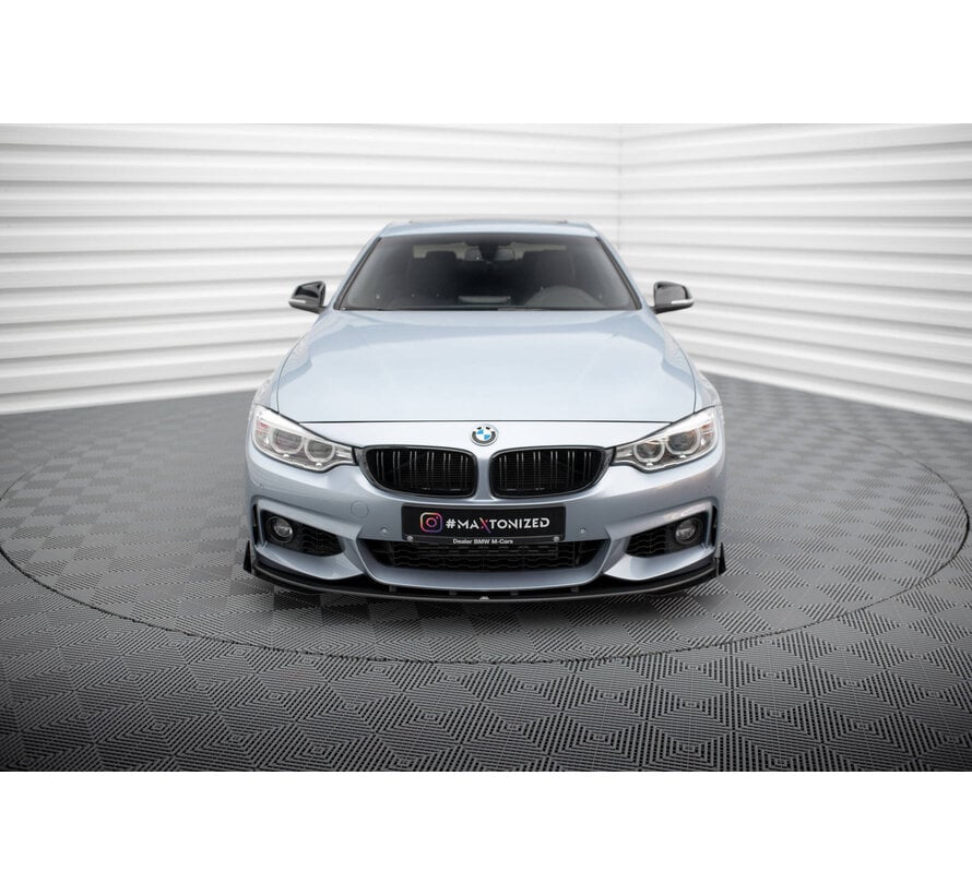 Maxton Design Street Pro Front Splitter + Flaps BMW 4 Coupe M-Pack F32