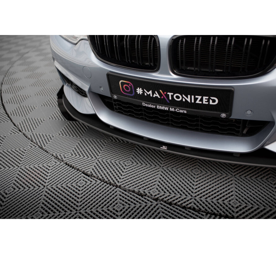 Maxton Design Street Pro Front Splitter + Flaps BMW 4 Coupe M-Pack F32