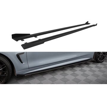 Maxton Design Maxton Design Street Pro Side Skirts Diffusers + Flaps BMW 4 Coupe M-Pack F32