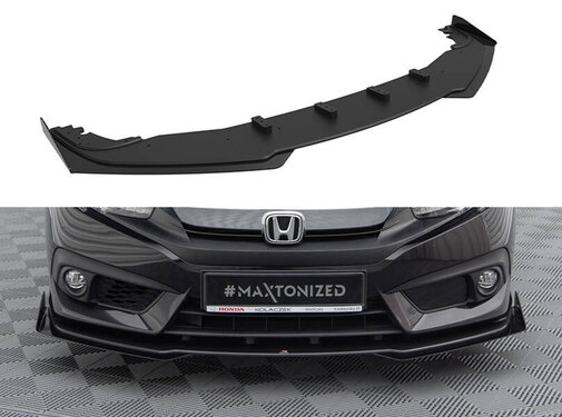 Maxton Design Maxton Design Street Pro Front Splitter + Flaps Honda Civic Mk10