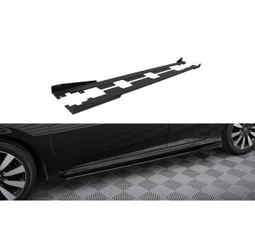 Maxton Design Maxton Design Street Pro Side Skirts Diffusers + Flaps Honda Civic Mk10