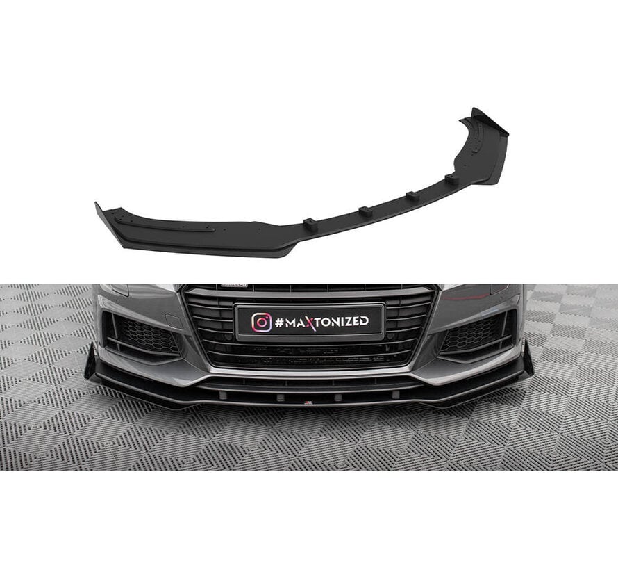 Maxton Design Street Pro Front Splitter + Flaps Audi TT S / S-Line 8S