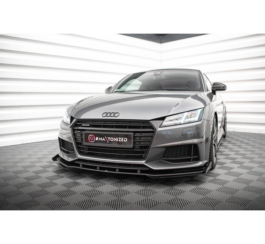 Maxton Design Street Pro Front Splitter + Flaps Audi TT S / S-Line 8S