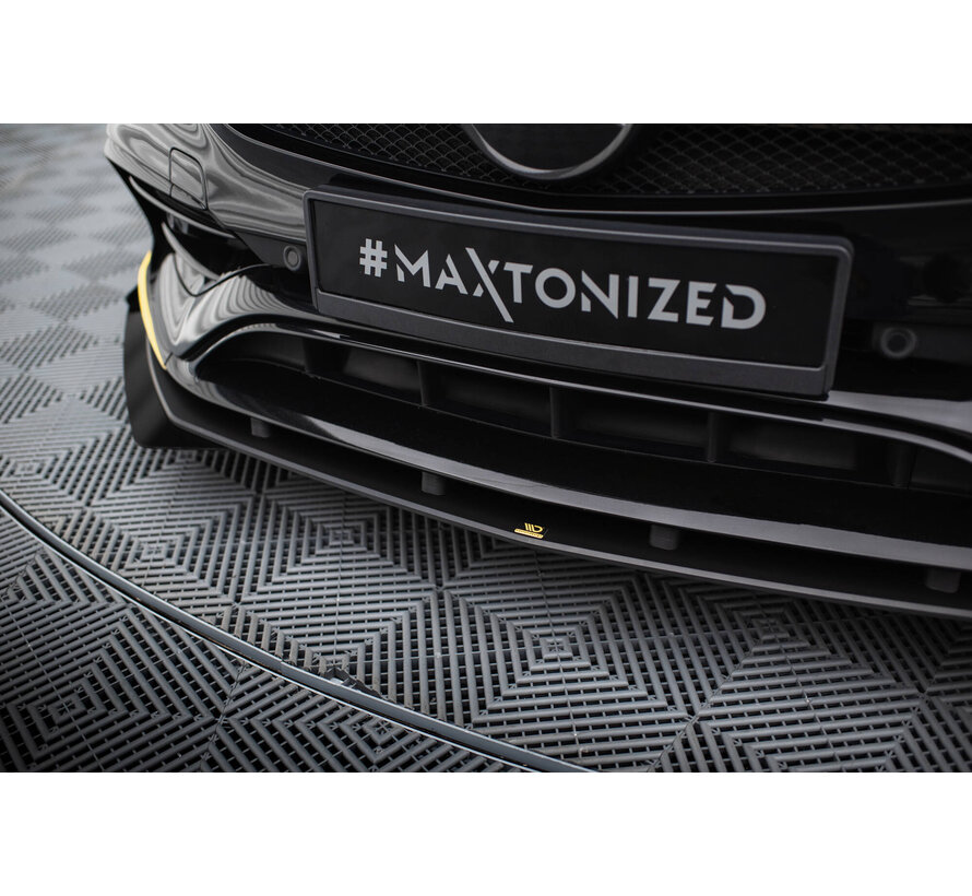 Maxton Design Street Pro Front Splitter + Flaps Mercedes-AMG CLA 45 Aero C117 Facelift