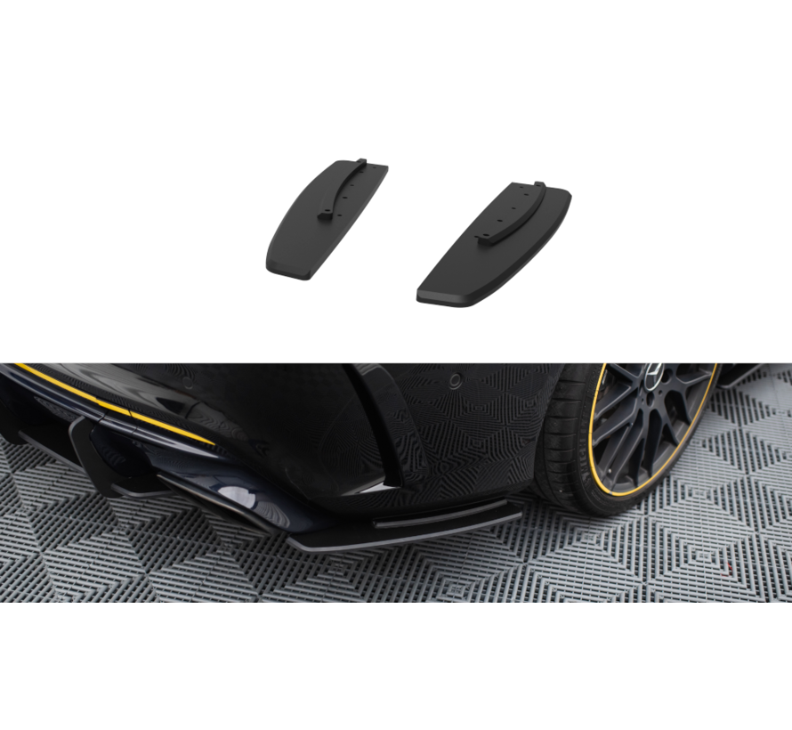 Maxton Design Street Pro Rear Side Splitters Mercedes-AMG CLA 45 C117 Facelift