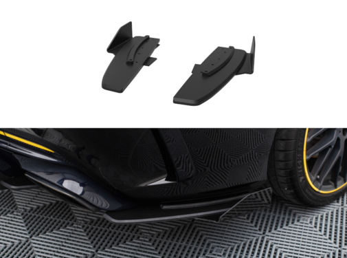 Maxton Design Maxton Design Street Pro Rear Side Splitters + Flaps Mercedes-AMG CLA 45 C117 Facelift