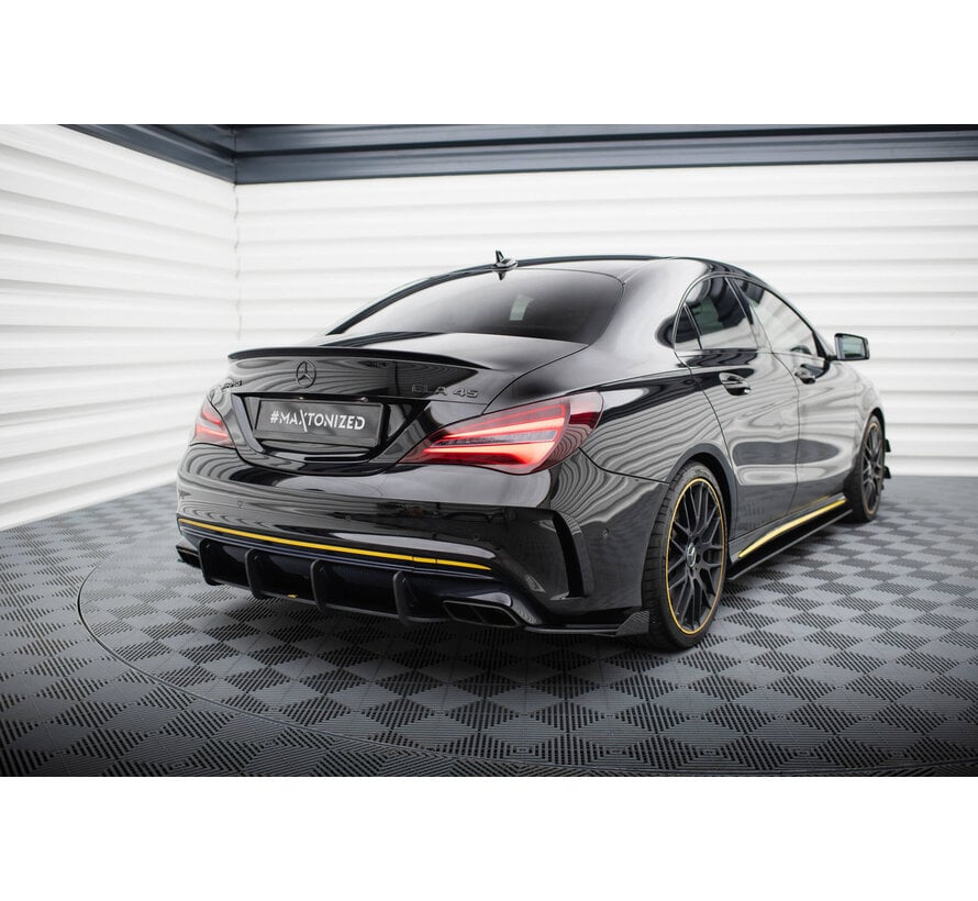 Maxton Design Street Pro Rear Side Splitters + Flaps Mercedes-AMG CLA 45 C117 Facelift