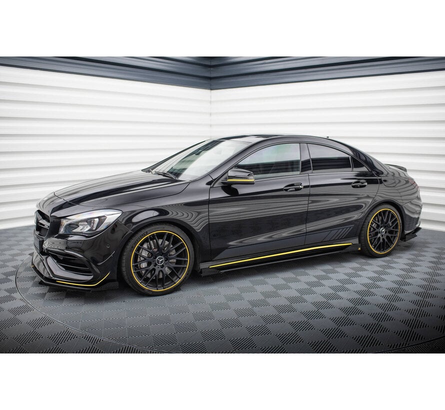 Maxton Design Street Pro Side Skirts Diffusers + Flaps Mercedes-AMG CLA 45 C117 Facelift