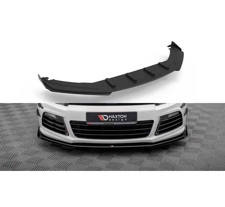 Maxton Design Street Pro Front Splitter + Flaps Volkswagen Scirocco R Mk3