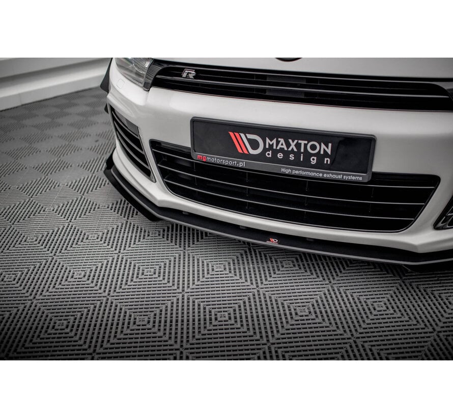 Maxton Design Street Pro Front Splitter + Flaps Volkswagen Scirocco R Mk3