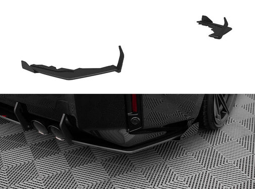 Maxton Design Maxton Design Street Pro Rear Side Splitters V.1 + Flaps BMW M2 G87