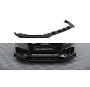 Maxton Design Maxton Design Street Pro Front Splitter V.1 + Flaps Audi RS3 Sedan 8V Facelift