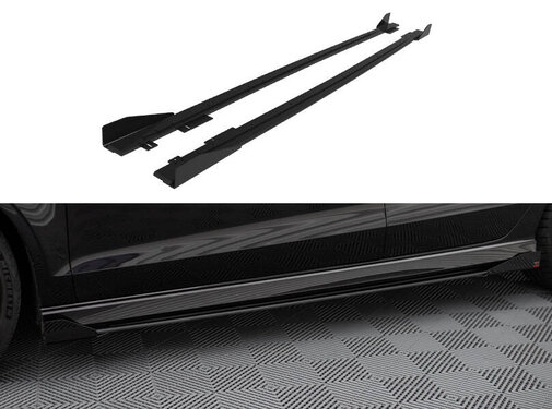 Maxton Design Maxton Design Street Pro Side Skirts Diffusers V.1 + Flaps Audi RS3 Sedan 8V Facelift
