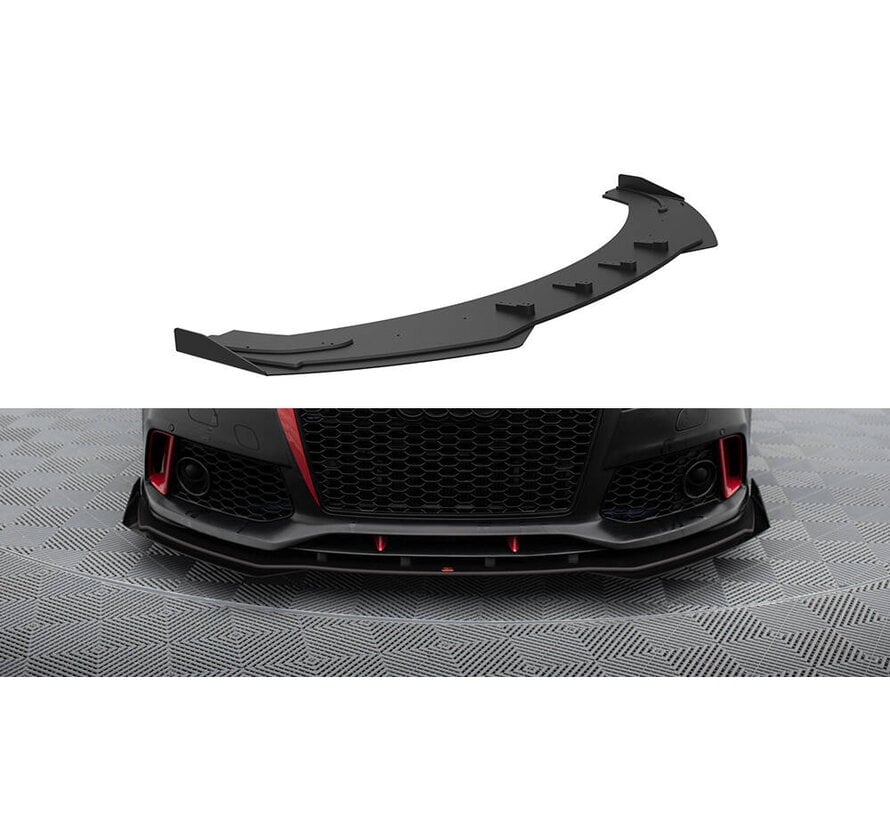 Maxton Design Street Pro Front Splitter + Flaps Audi A7 RS7 Look C7