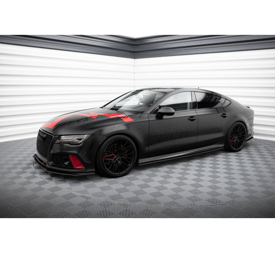 Maxton Design Street Pro Side Skirts Diffusers Audi A7 S-Line C7