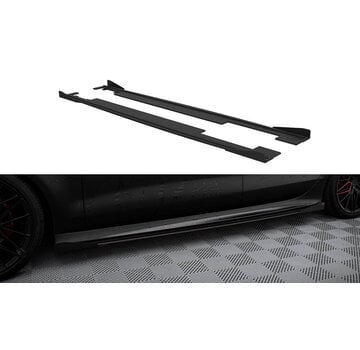 Maxton Design Maxton Design Street Pro Side Skirts Diffusers + Flaps Audi A7 S-Line C7