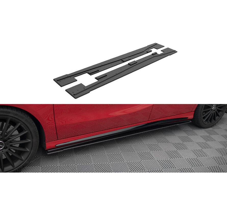 Maxton Design Street Pro Side Skirts Diffusers Mercedes-Benz A 45 AMG W176 Facelift