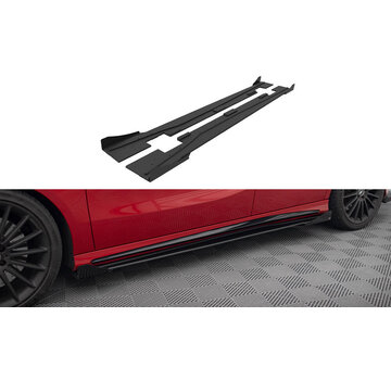 Maxton Design Maxton Design Street Pro Side Skirts Diffusers + Flaps Mercedes-Benz A 45 AMG W176 Facelift