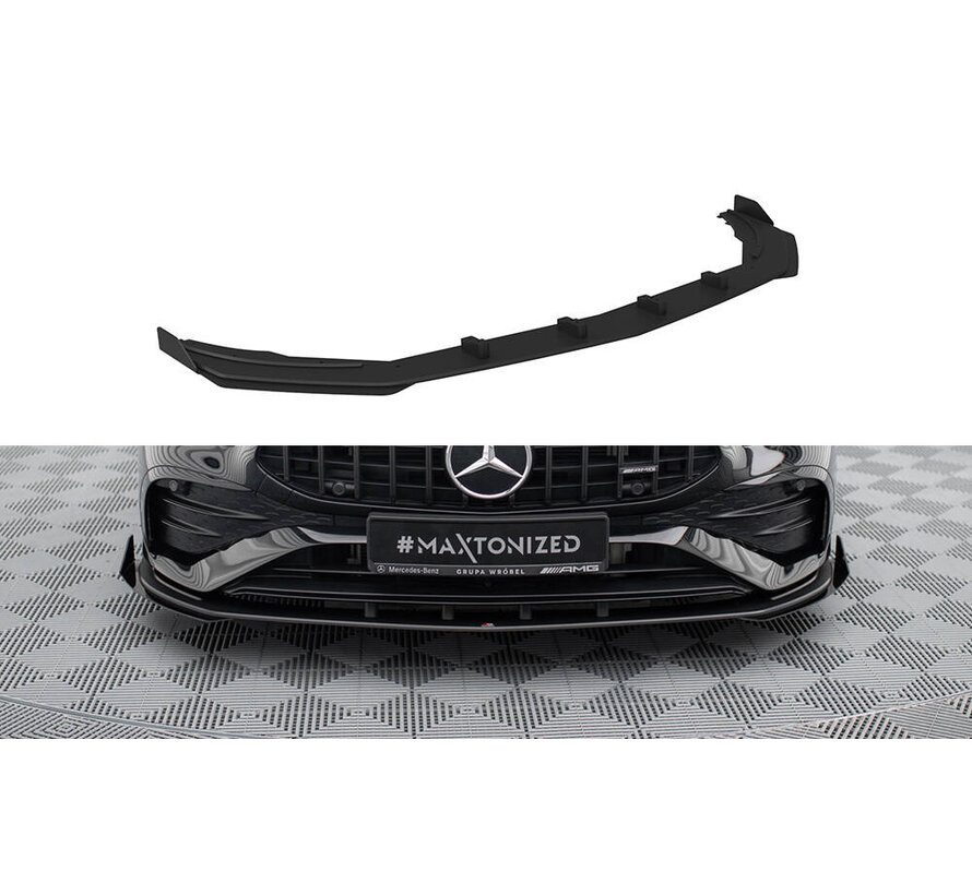 Maxton Design Street Pro Front Splitter + Flaps Mercedes-AMG A35 W177 Facelift