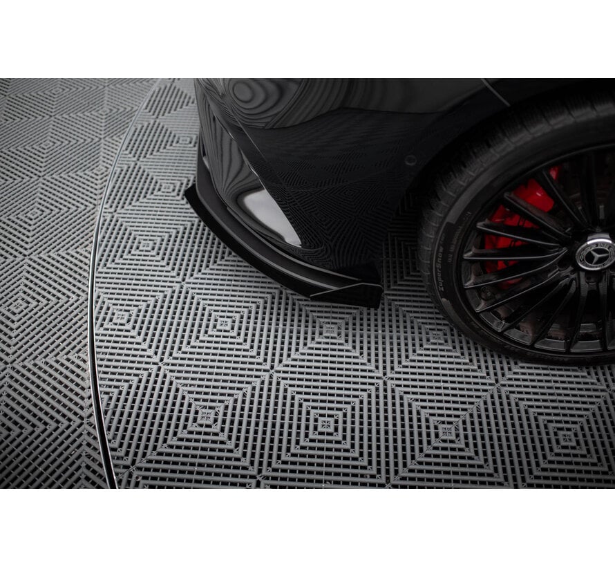 Maxton Design Street Pro Front Splitter + Flaps Mercedes-AMG A35 W177 Facelift