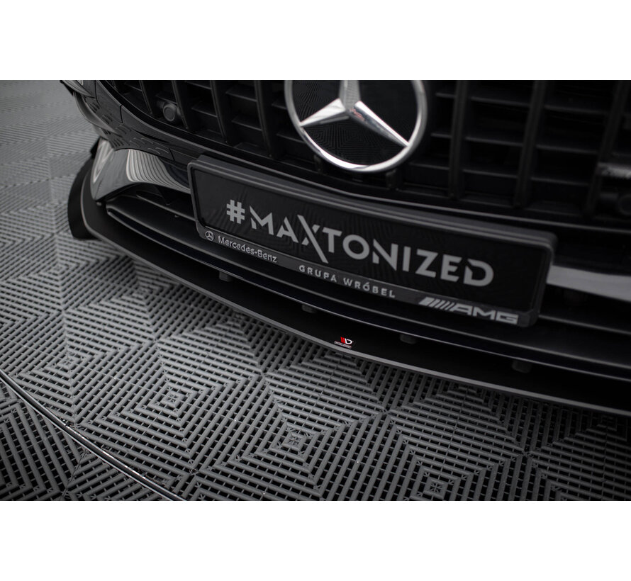 Maxton Design Street Pro Front Splitter + Flaps Mercedes-AMG A35 W177 Facelift