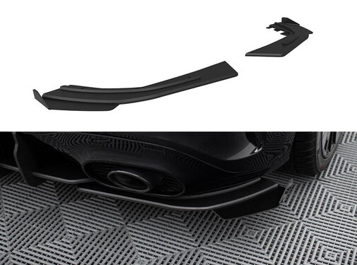 Maxton Design Maxton Design Street Pro Rear Side Splitters + Flaps Mercedes-AMG A35 Hatchback W177