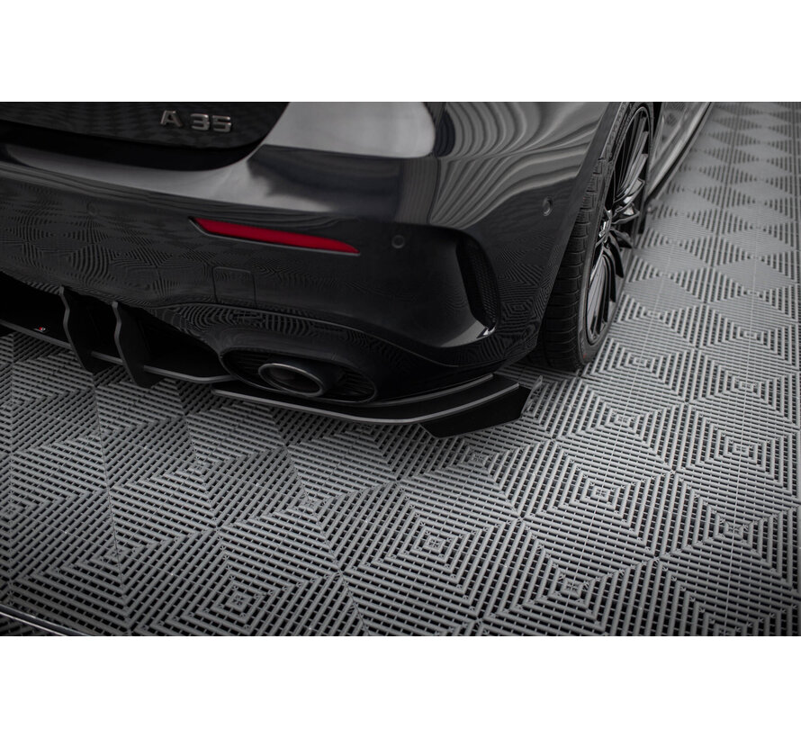 Maxton Design Street Pro Rear Side Splitters + Flaps Mercedes-AMG A35 Hatchback W177