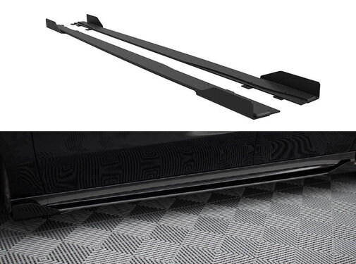 Maxton Design Maxton Design Street Pro Side Skirts Diffusers + Flaps Mercedes-AMG A35 W177 Facelift