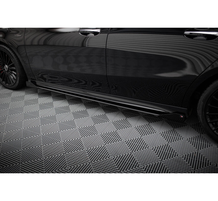 Maxton Design Street Pro Side Skirts Diffusers + Flaps Mercedes-AMG A35 W177 Facelift