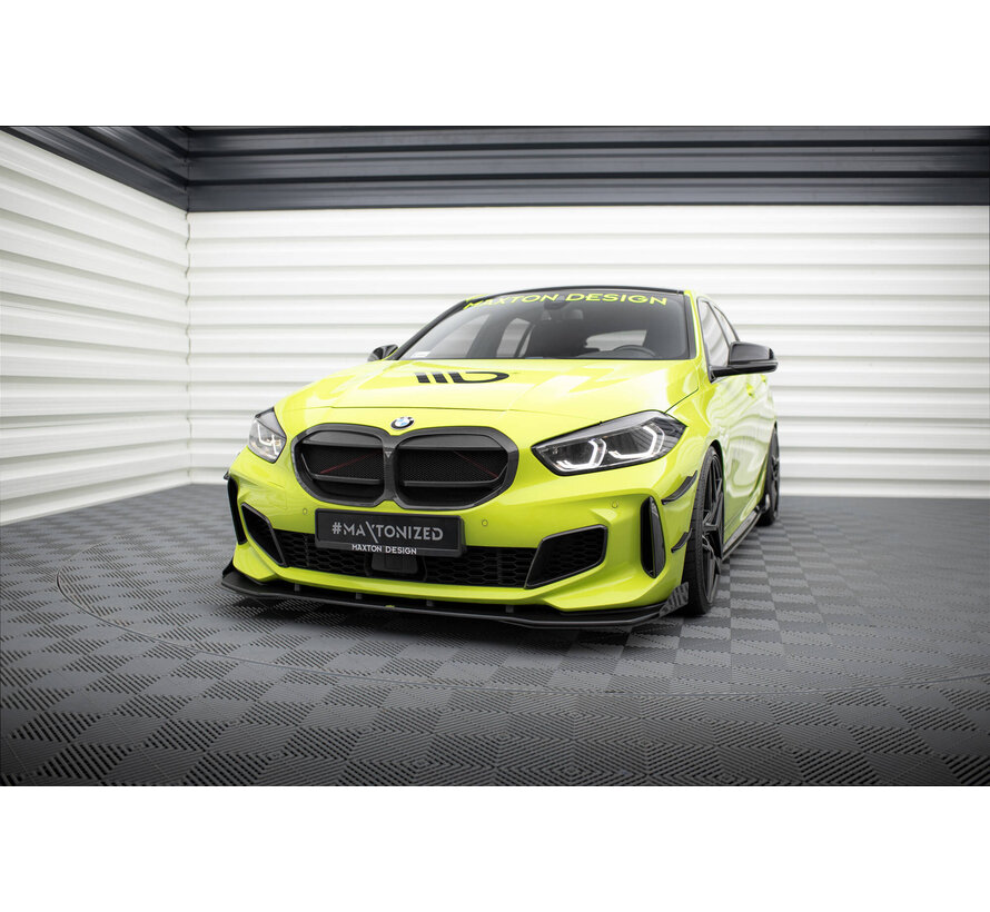 Maxton Design Street Pro Front Splitter + Flaps BMW 1 F40 M-Pack / M135i