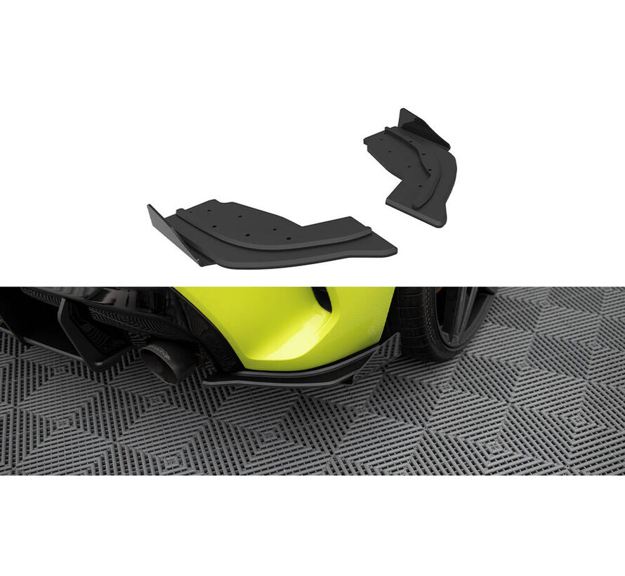 Maxton Design Street Pro Rear Side Splitters V.1 + Flaps V.1 BMW 1 F40 M-Pack / M135i