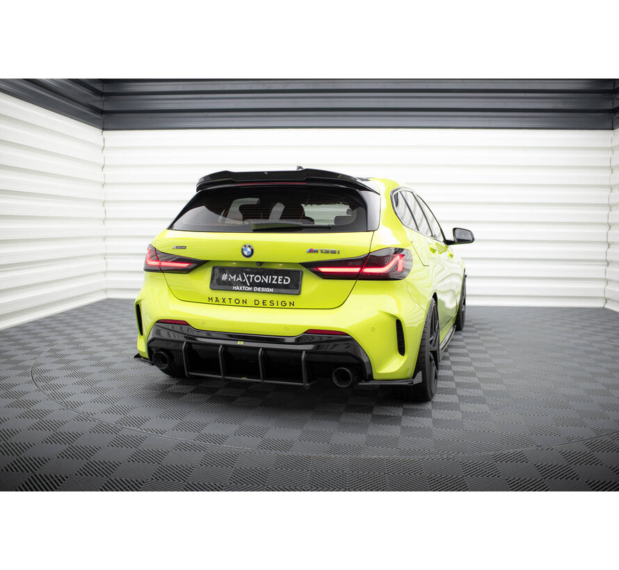 Maxton Design Street Pro Rear Side Splitters V.1 + Flaps V.1 BMW 1 F40 M-Pack / M135i