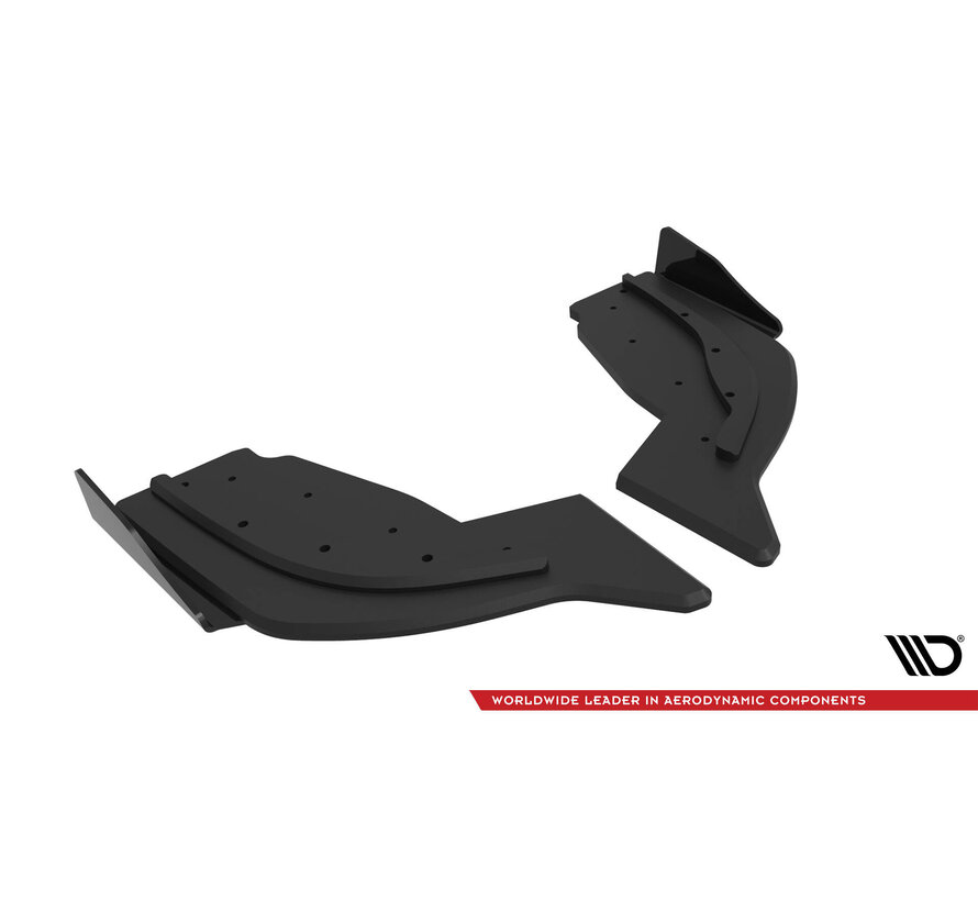 Maxton Design Street Pro Rear Side Splitters V.2 + Flaps V.2 BMW 1 F40 M-Pack / M135i