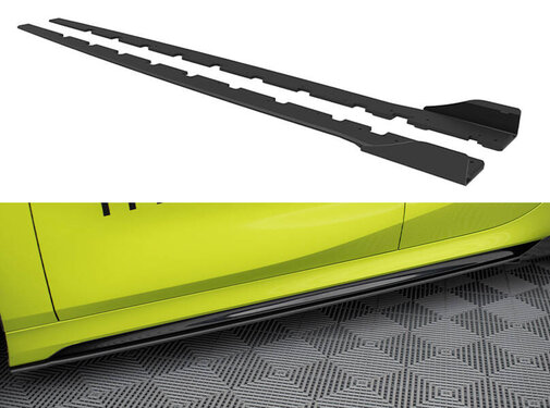 Maxton Design Maxton Design Street Pro Side Skirts Diffusers + Flaps BMW 1 F40 M-Pack / M135i
