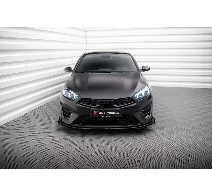 Maxton Design Street Pro Front Splitter + Flaps Kia Proceed GT Mk1 Facelift