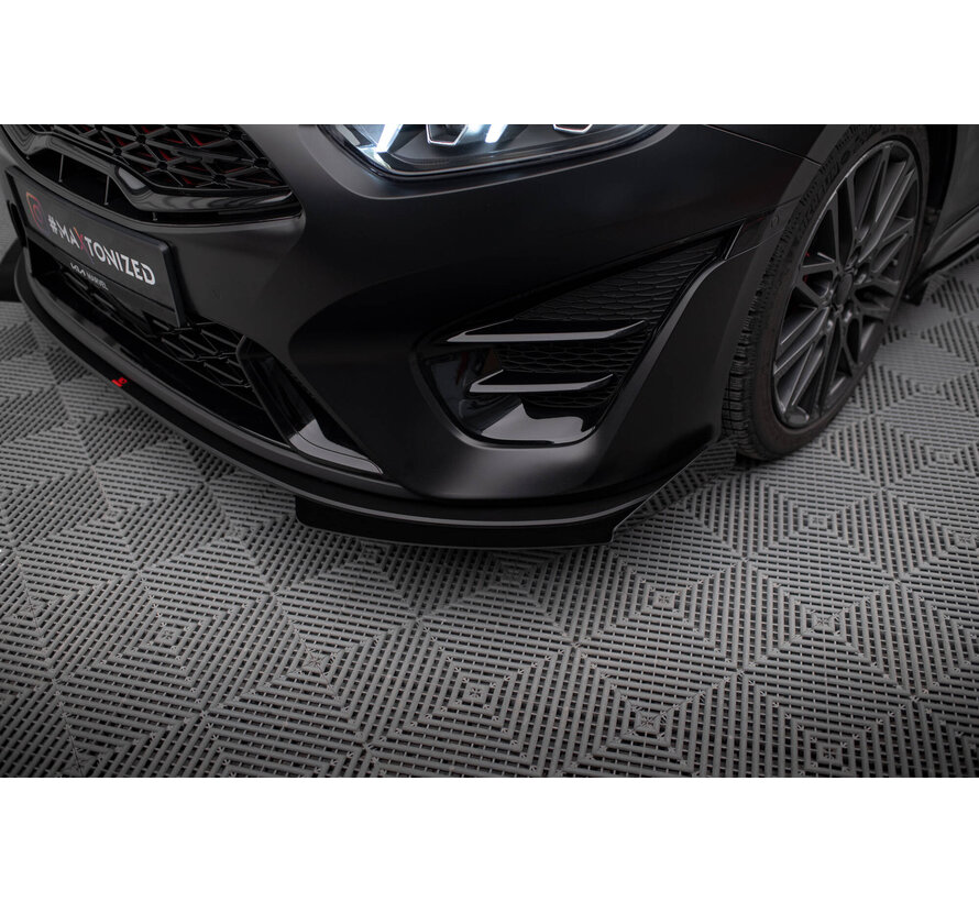 Maxton Design Street Pro Front Splitter + Flaps Kia Proceed GT Mk1 Facelift